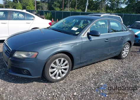 2010 Audi A4 2.0T Premium from USA, damaged, VIN WAUFFAFL4AN019684